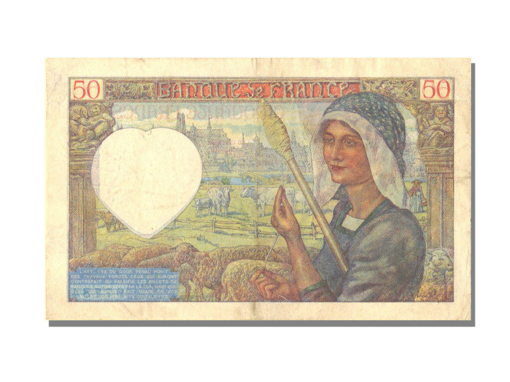 Billete, Francia, 50 Francs, 50 F 1940-1942 ''Jacques Coeur'', 1940, 1940-12-05