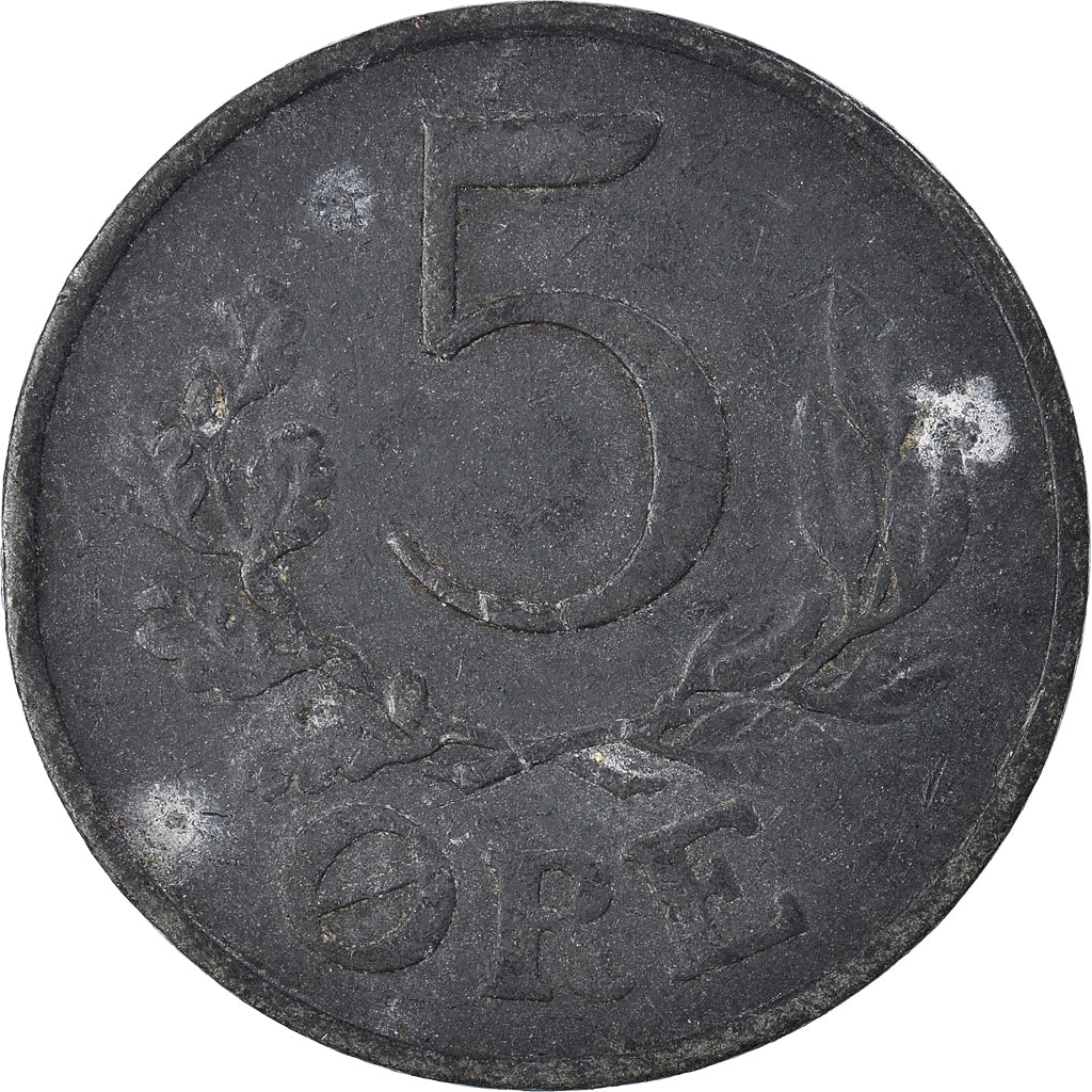 Moneta, Danimarca, 5 Öre, 1942