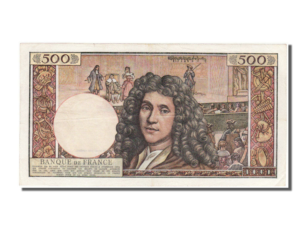 Banknote, France, 500 Nouveaux Francs, 500 NF 1959-1966 ''Molière'', 1963