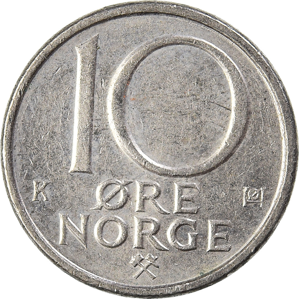 Moneda, Noruega, 10 Öre, 1983