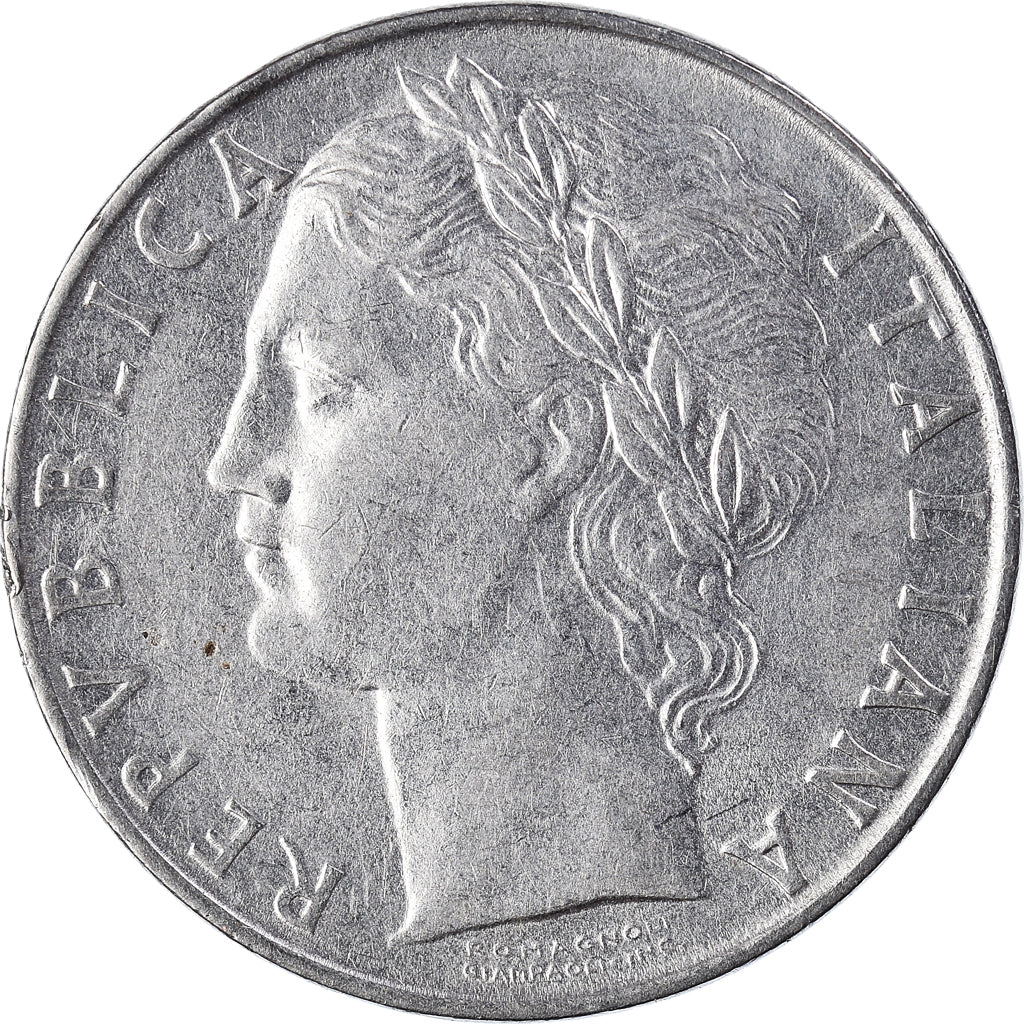 Moneda, Italia, 100 Lire, 1955