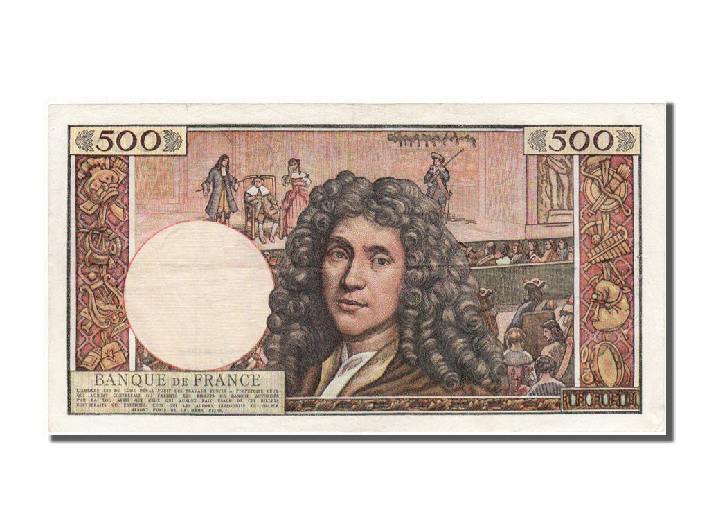 Banknote, France, 500 Nouveaux Francs, 500 NF 1959-1966 ''Molière'', 1964