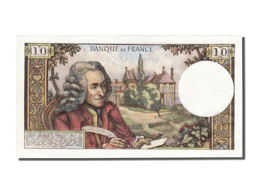 France, 10 Francs, 10 F 1963-1973 ''Voltaire'', 1973, KM #147d, 1973-01-04,...