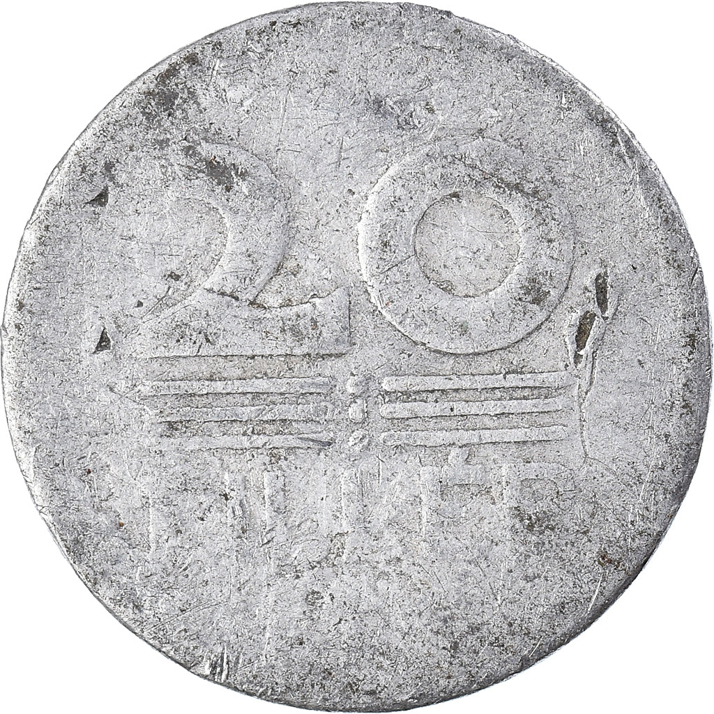 Moneta, Ungheria, 20 Fillér, 1955