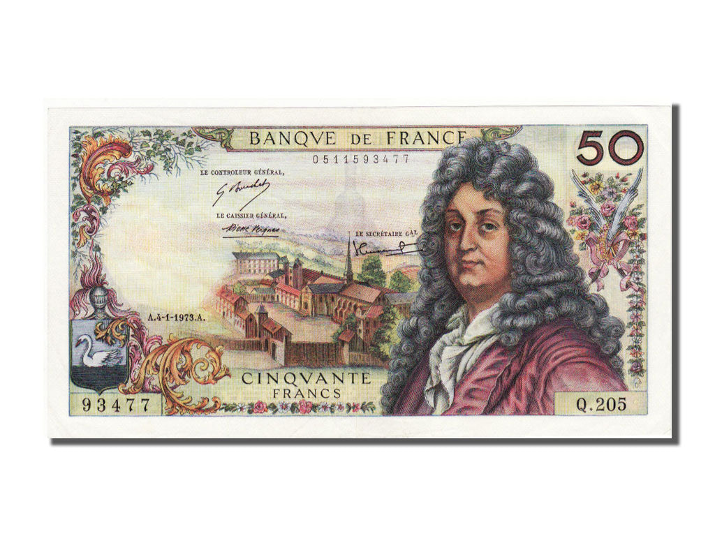 France, 50 Francs, 50 F 1962-1976 ''Racine'', 1973, KM #148d, 1973-01-04,...