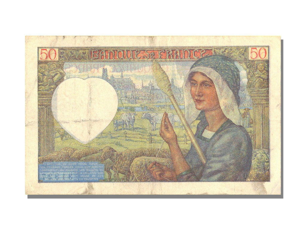 Francia, 50 Francs, 50 F 1940-1942 ''Jacques Coeur'', 1941, KM:93, 1941-02-13...