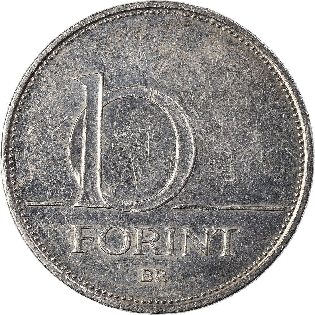 Moeda, Hungria, 10 Forint, 2015