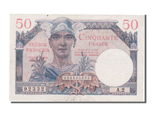 France, 50 Francs, 1947 French Treasury, 1947, KM #M8, AU(50-53), A 2, Fayette..