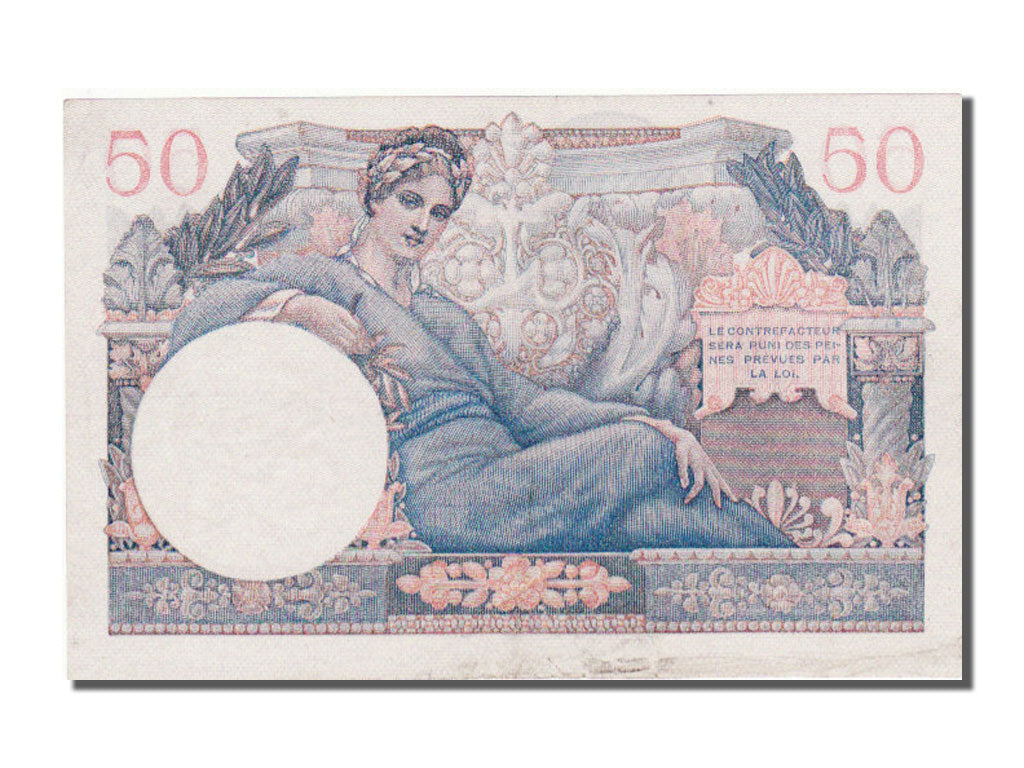 France, 50 Francs, 1947 French Treasury, 1947, KM #M8, AU(50-53), A 2, Fayette..