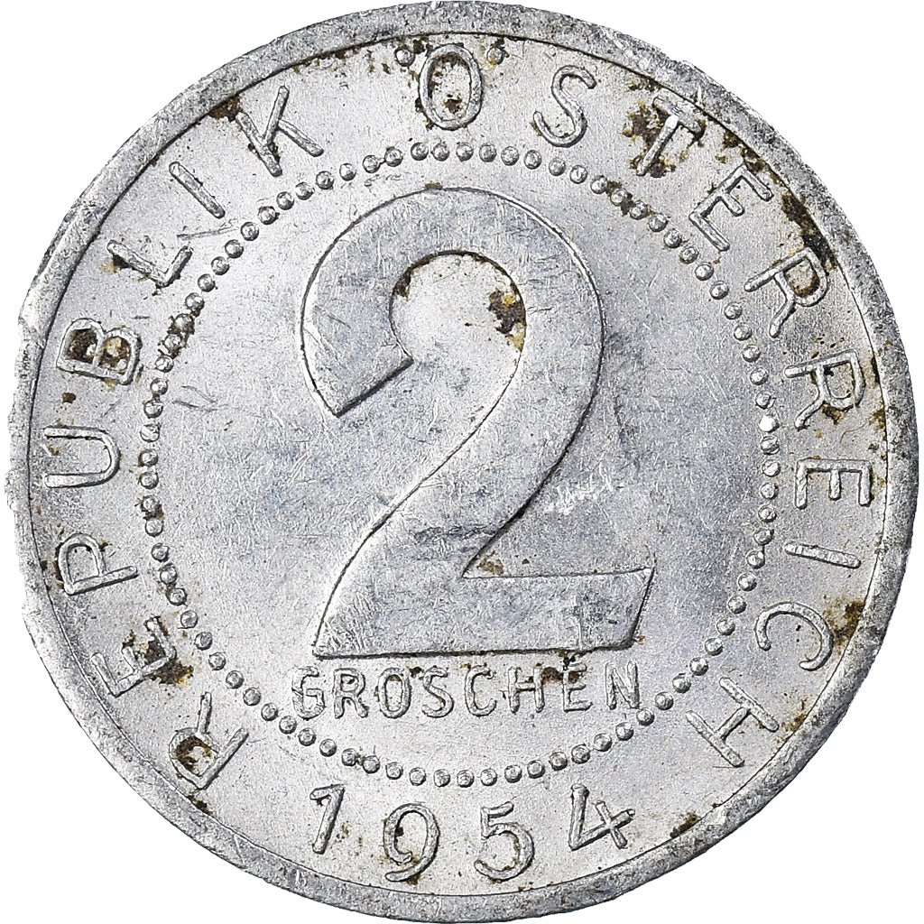Coin, Austria, 2 Groschen, 1954