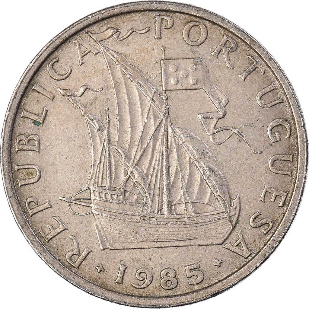 Coin, Portugal, 5 Escudos, 1985