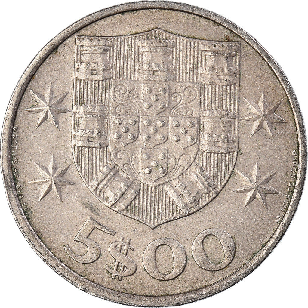 Coin, Portugal, 5 Escudos, 1985
