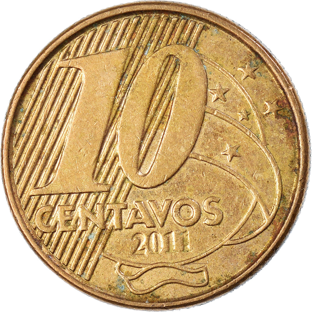 Moneta, Brasile, 10 Centavos, 2011