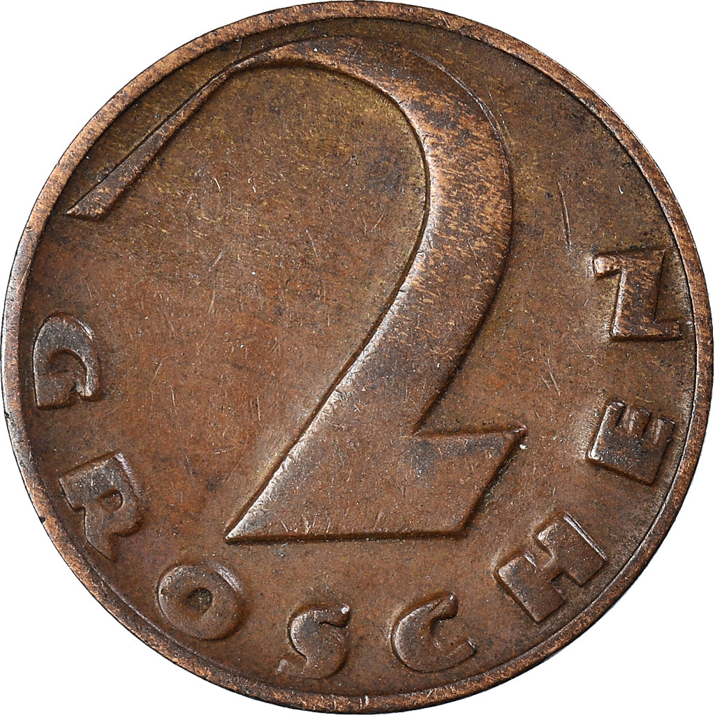 Moneda, Austria, 2 Groschen, 1935
