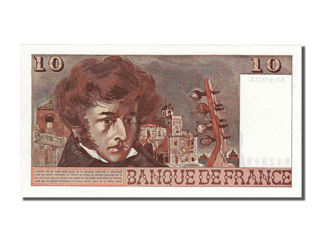Billet, France, 10 Francs, 10 F 1972-1978 ''Berlioz'', 1977, 1977-03-03, NEUF