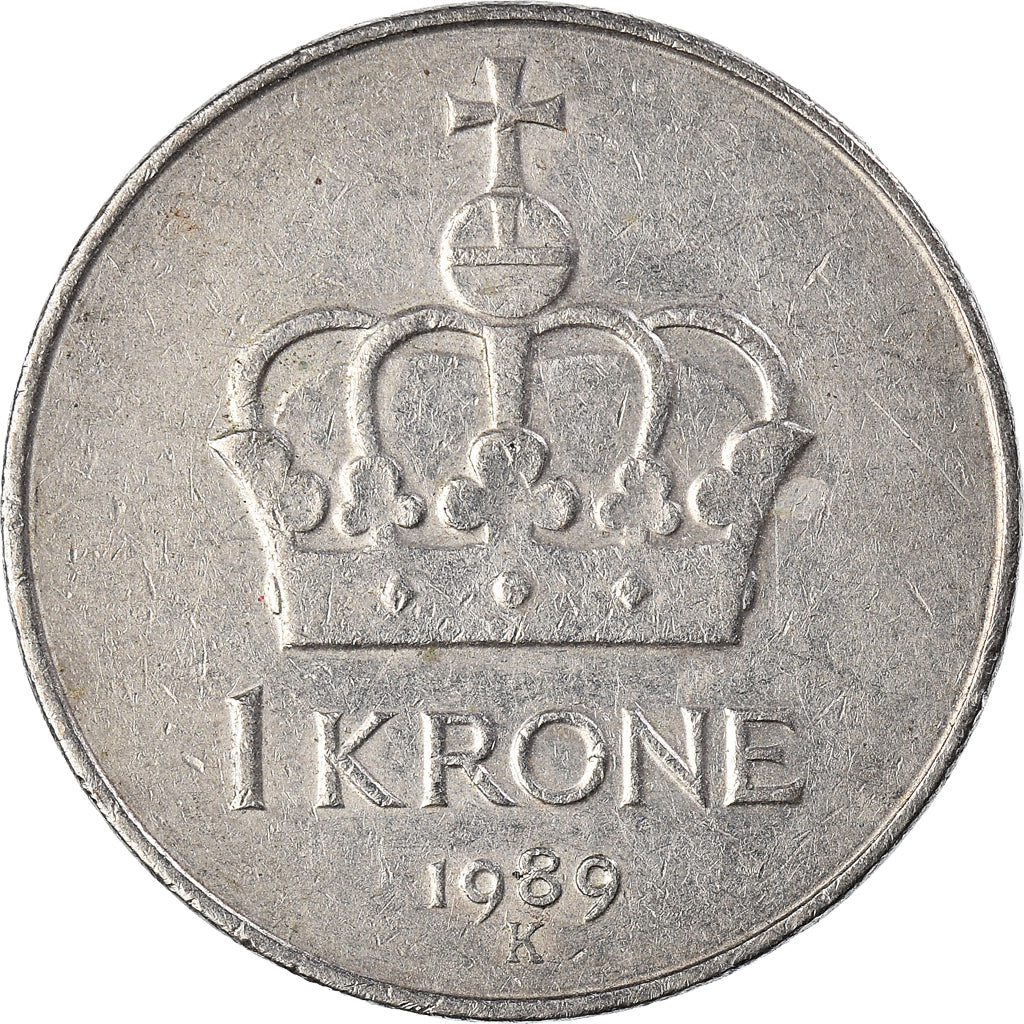 Münze, Norwegen, Krone, 1989
