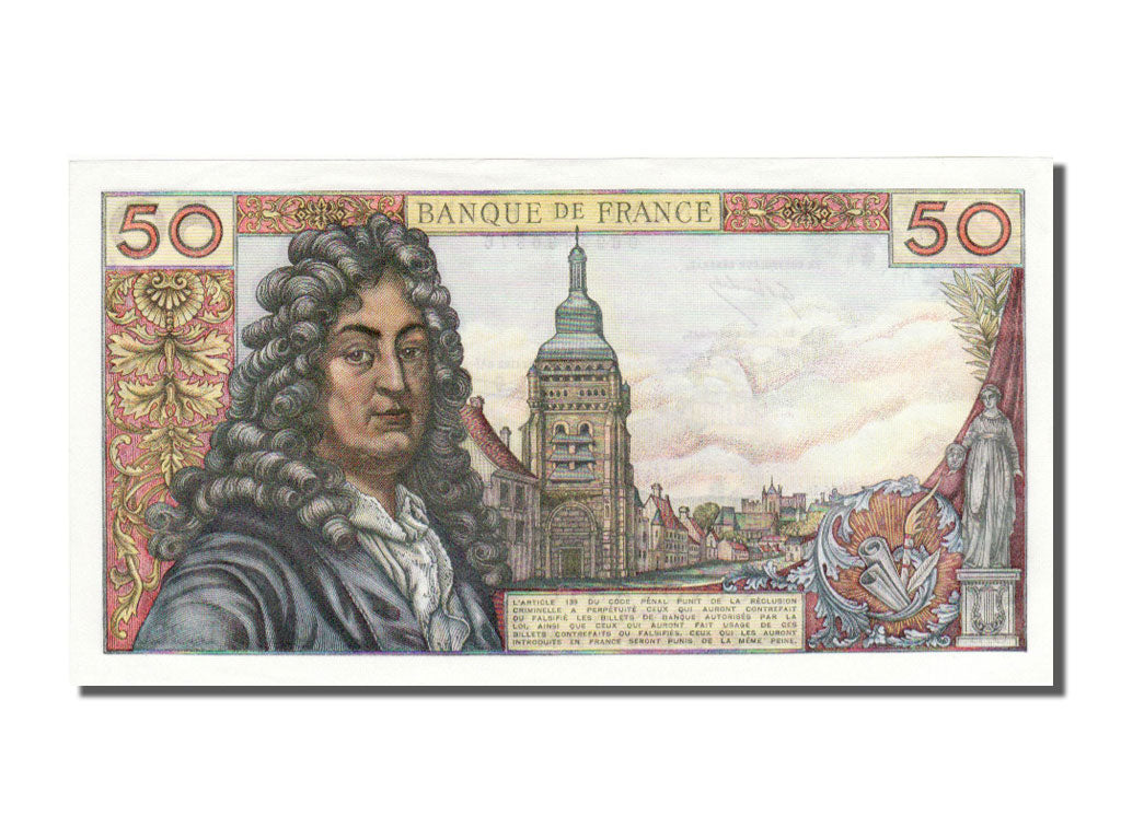 Francia, 50 Francs, 50 F 1962-1976 ''Racine'', 1975, KM:148e, 1975-10-02, SPL...