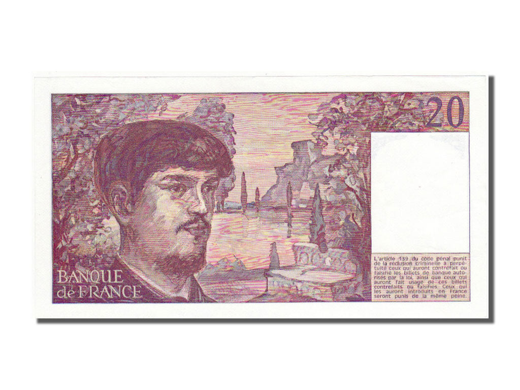 France, 20 Francs, 20 F 1980-1997 ''Debussy'', 1983, KM #151a, , U 012, Fayette.