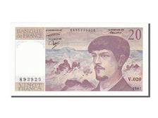 France, 20 Francs, 20 F 1980-1997 ''Debussy'', 1987, KM #151b, , V 020, Fayette.