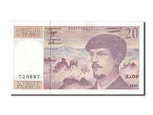 France, 20 Francs, 20 F 1980-1997 ''Debussy'', 1990, KM #151d, UNC(65-70), H...