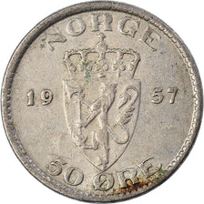 Coin, Norway, 50 Öre, 1957