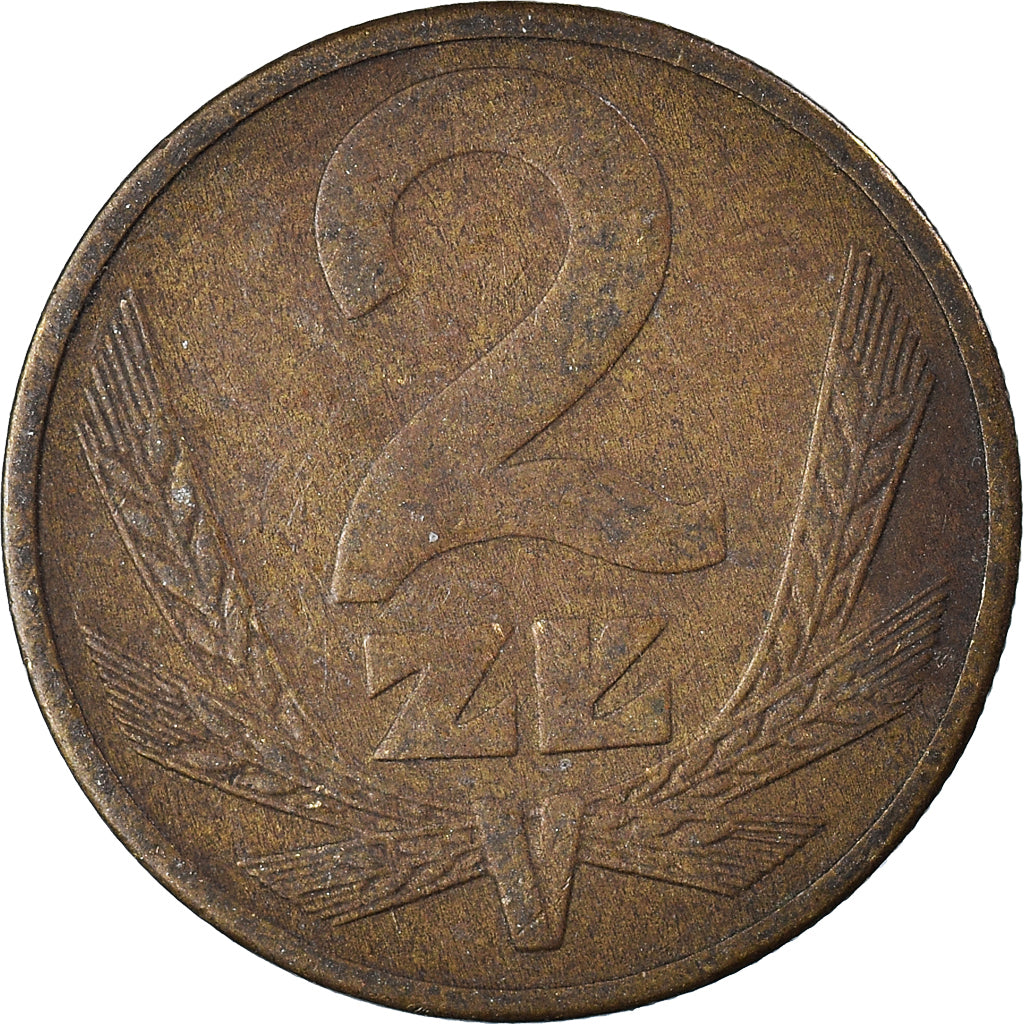 Moneta, Polonia, 2 Zlote, 1980