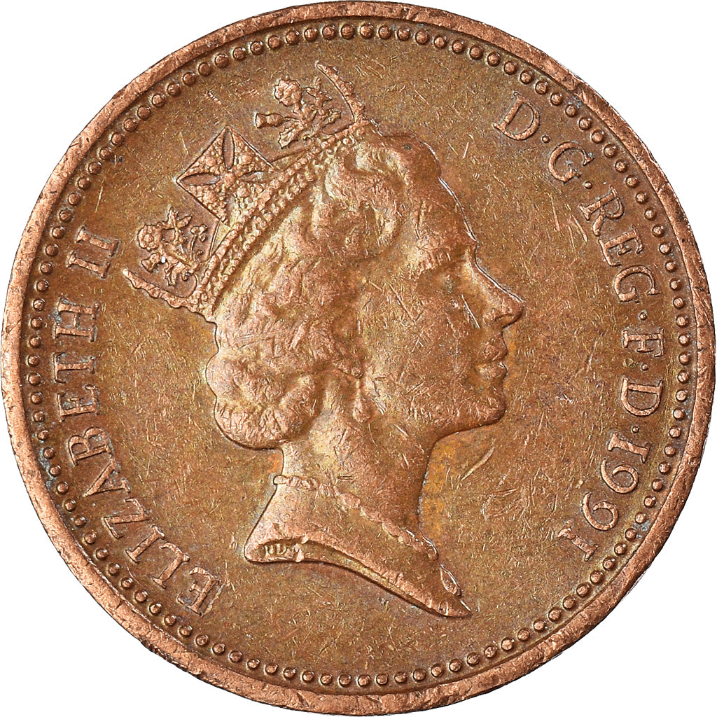 Coin, Great Britain, Penny, 1991
