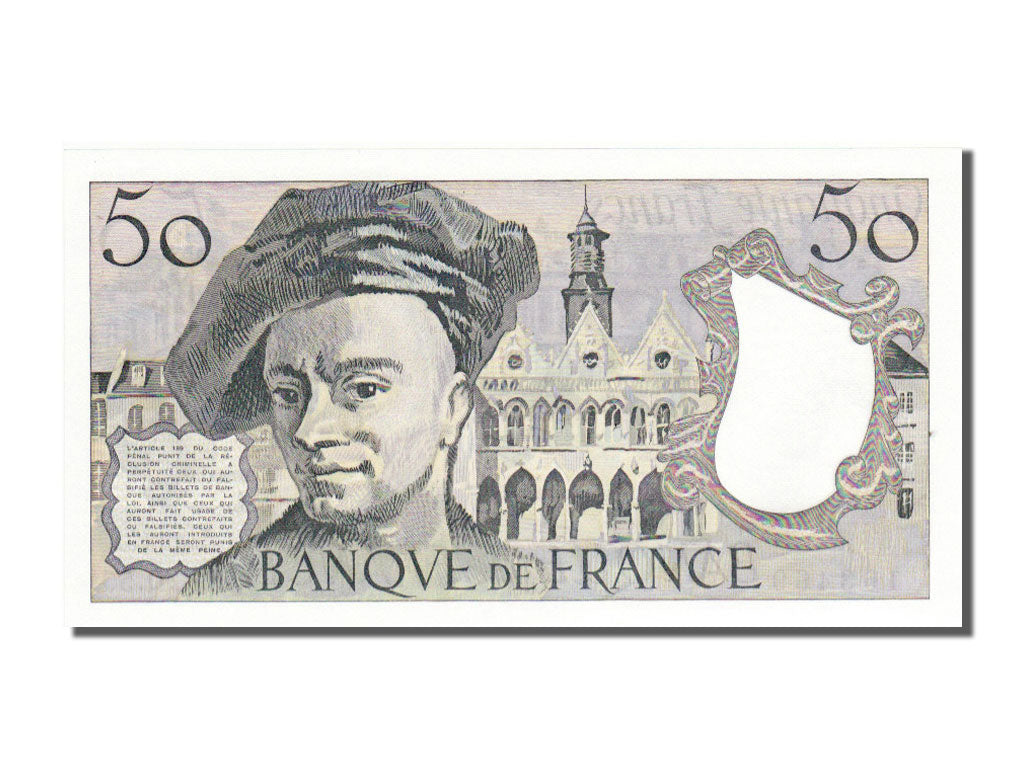 Banknote, France, 50 Francs, 50 F 1976-1992 ''Quentin de La Tour'', 1989