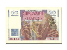 France, 50 Francs, 50 F 1946-1951 ''Le Verrier'', 1947, KM #127b, 1947-10-02,...