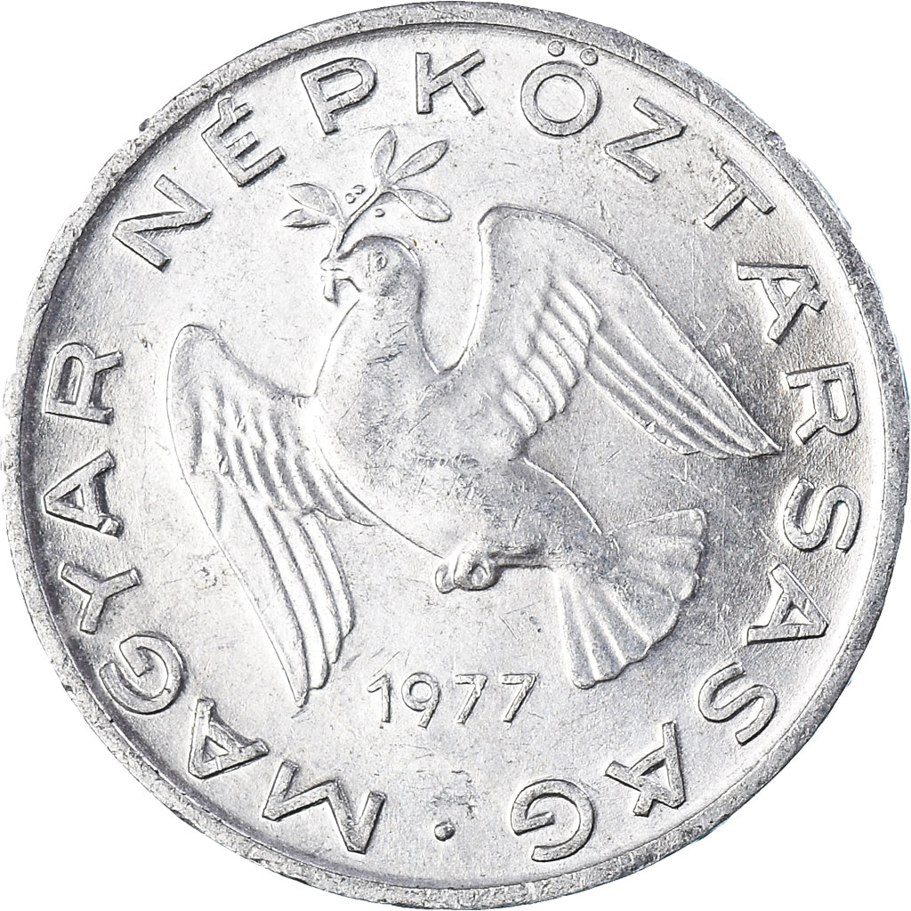 Moneta, Ungheria, 10 Filler, 1977