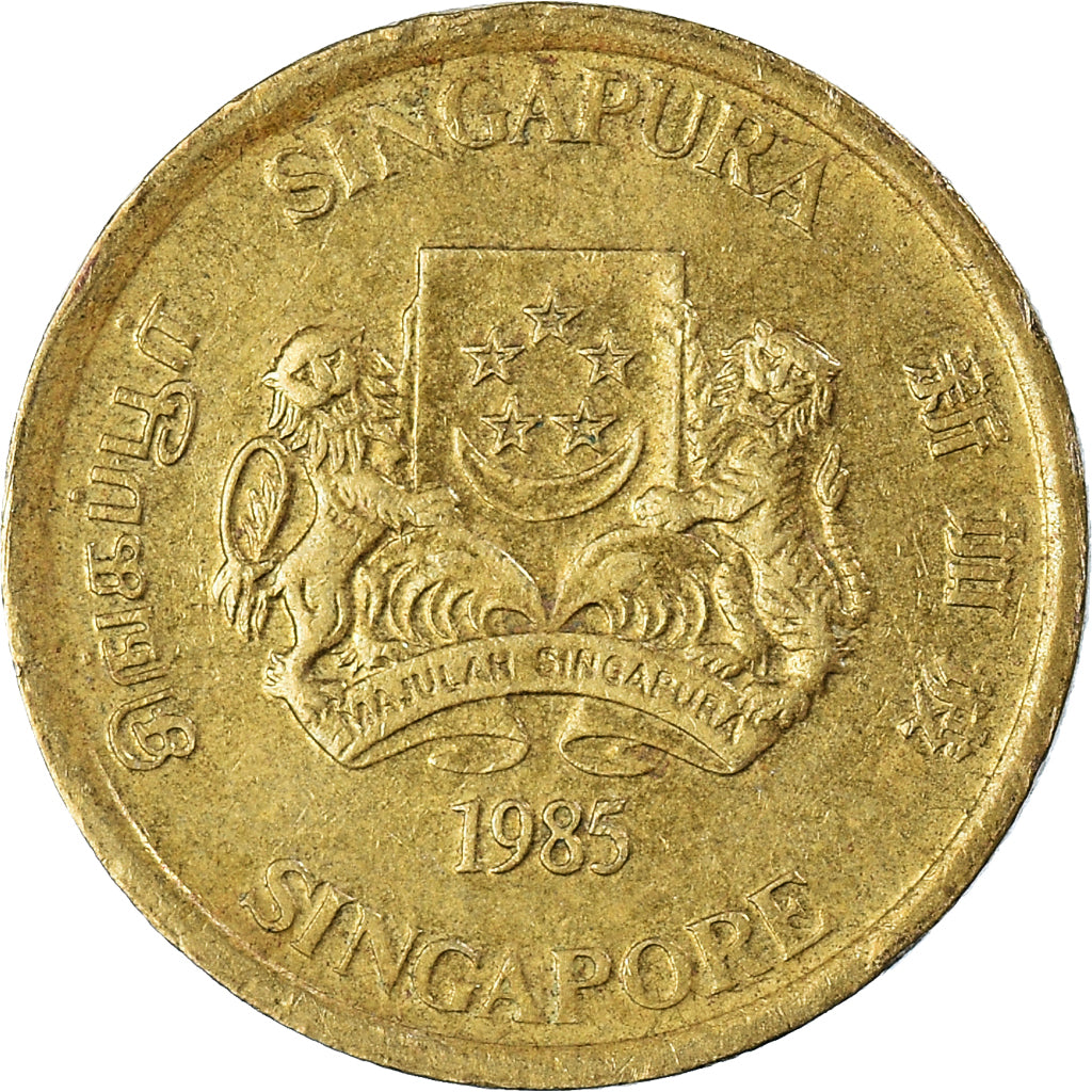 Monnaie, Singapour, 5 Cents, 1985