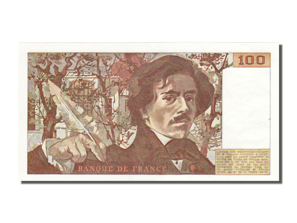 Banknote, France, 100 Francs, 100 F 1978-1995 ''Delacroix'', 1985, UNC(63)