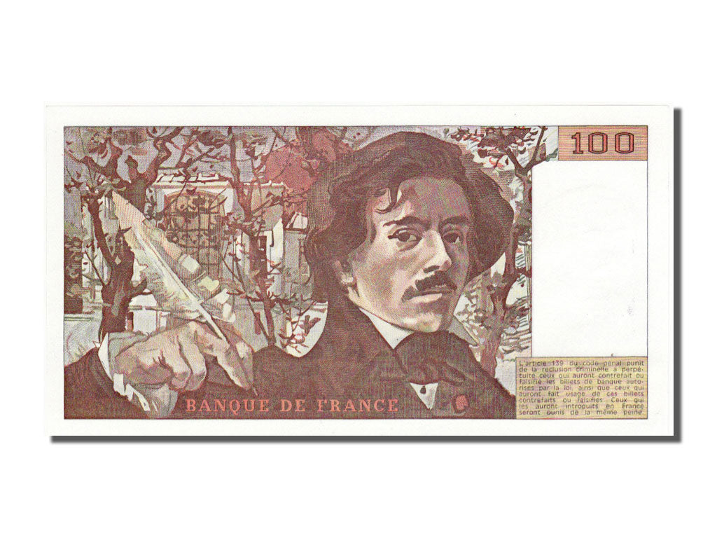 Banknote, France, 100 Francs, 100 F 1978-1995 ''Delacroix'', 1985, UNC(65-70)