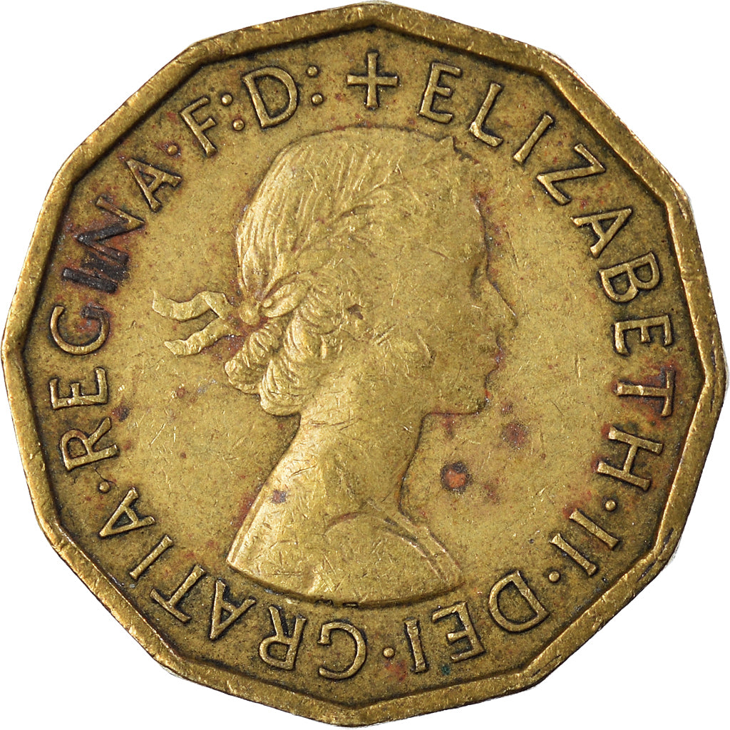 Monnaie, Grande-Bretagne, 3 Pence, 1962