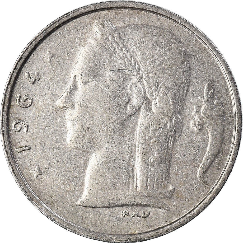 Coin, Belgium, Franc, 1964