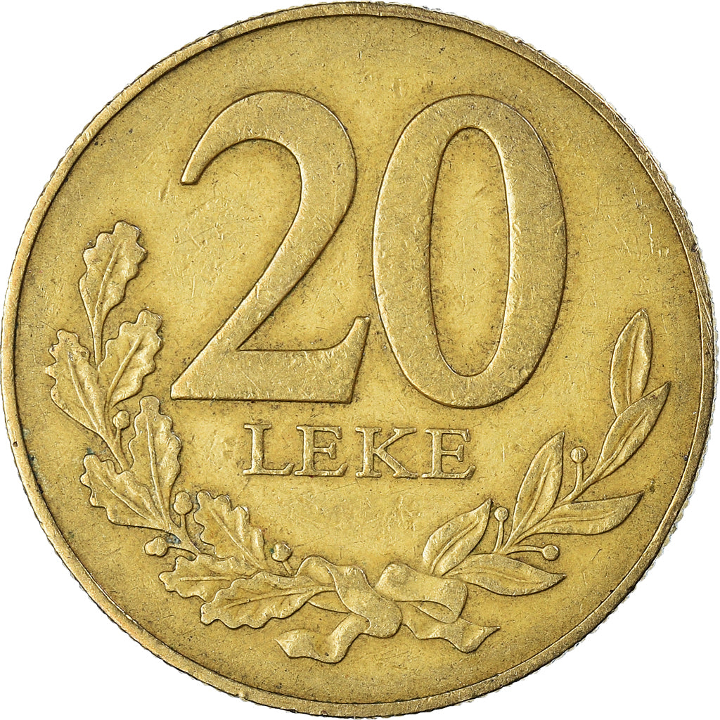 Moneda, Albania, 20 Leke, 2000