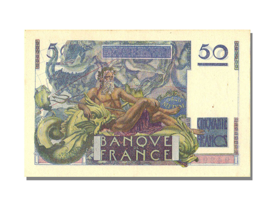 Francia, 50 Francs, 50 F 1946-1951 ''Le Verrier'', 1949, KM:127b, 1949-02-17,...