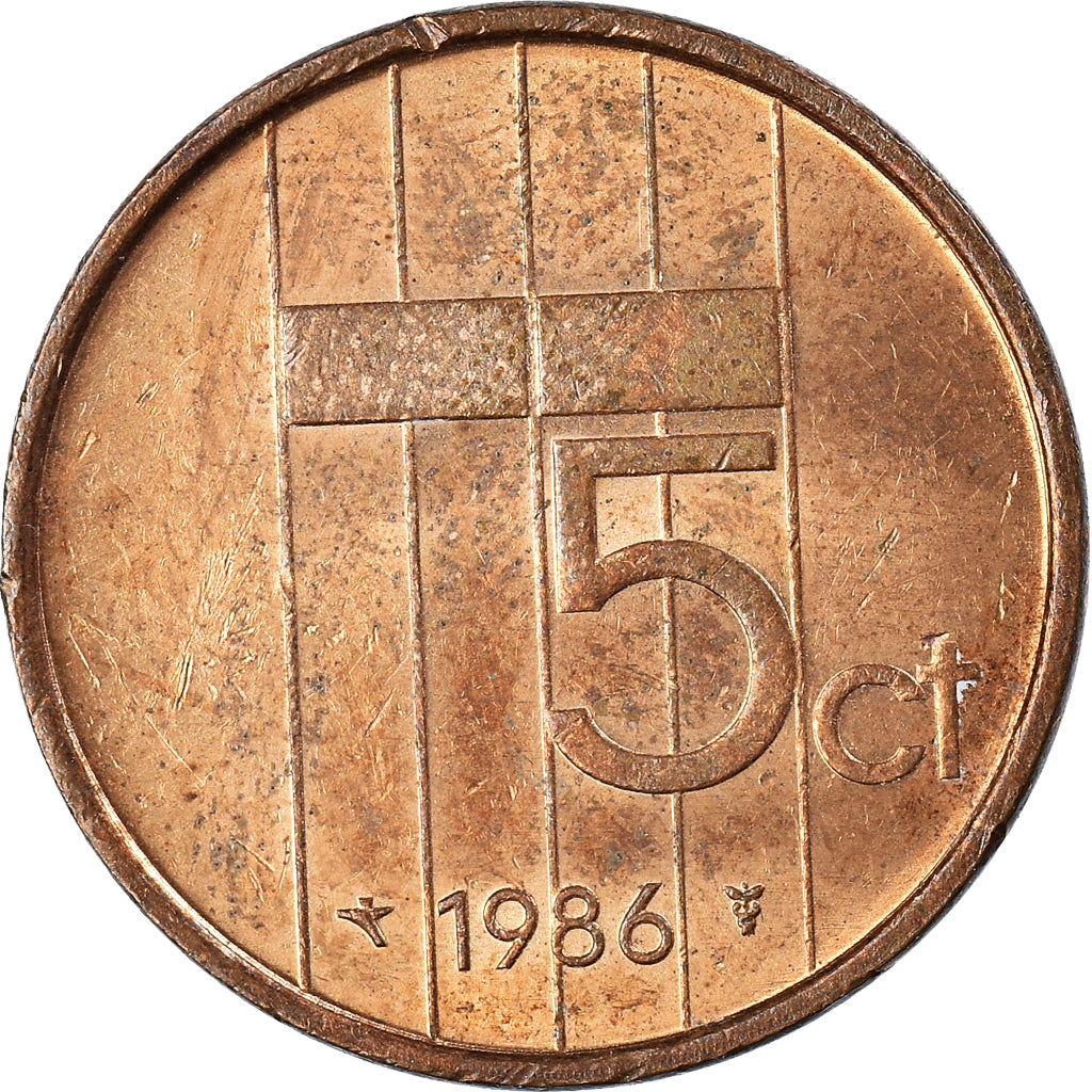 Munten, Nederland, 5 Cents, 1986