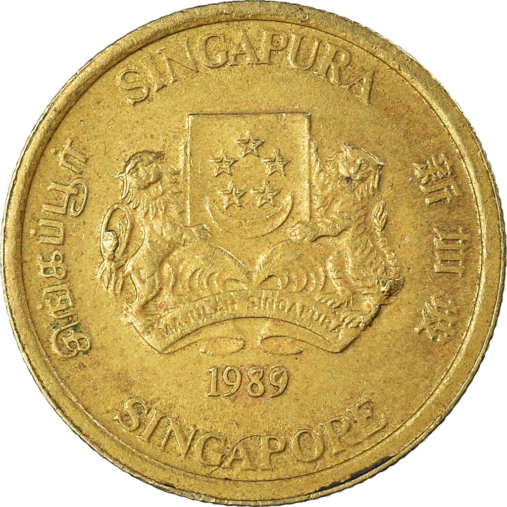 Moneta, Singapur, 5 Cents, 1989