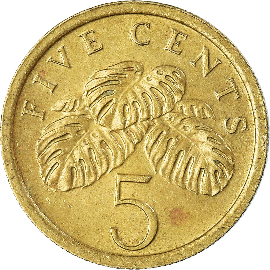 Moneta, Singapur, 5 Cents, 1989