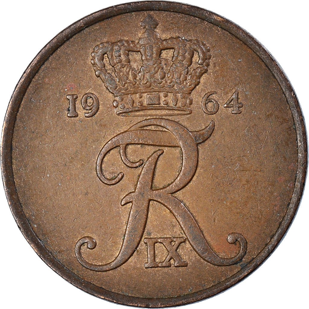 Moneta, Danimarca, 5 Öre, 1964