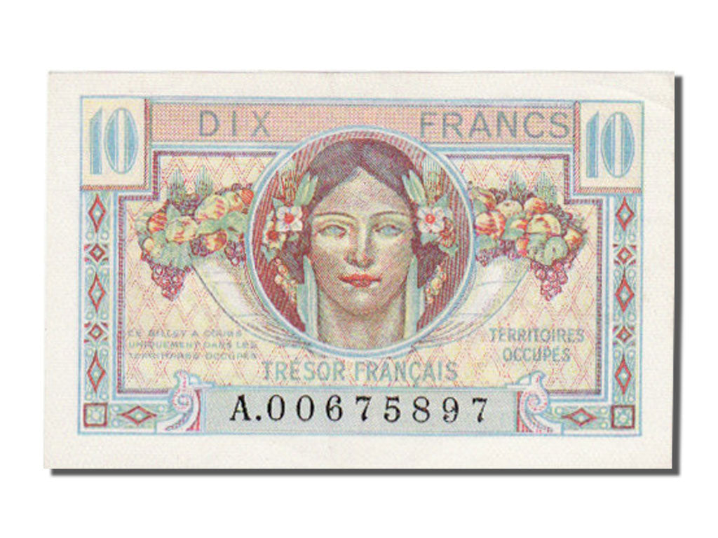 France, 50 Francs, 1947 French Treasury, 1947, KM #M8, UNC(60-62), A, Fayette...
