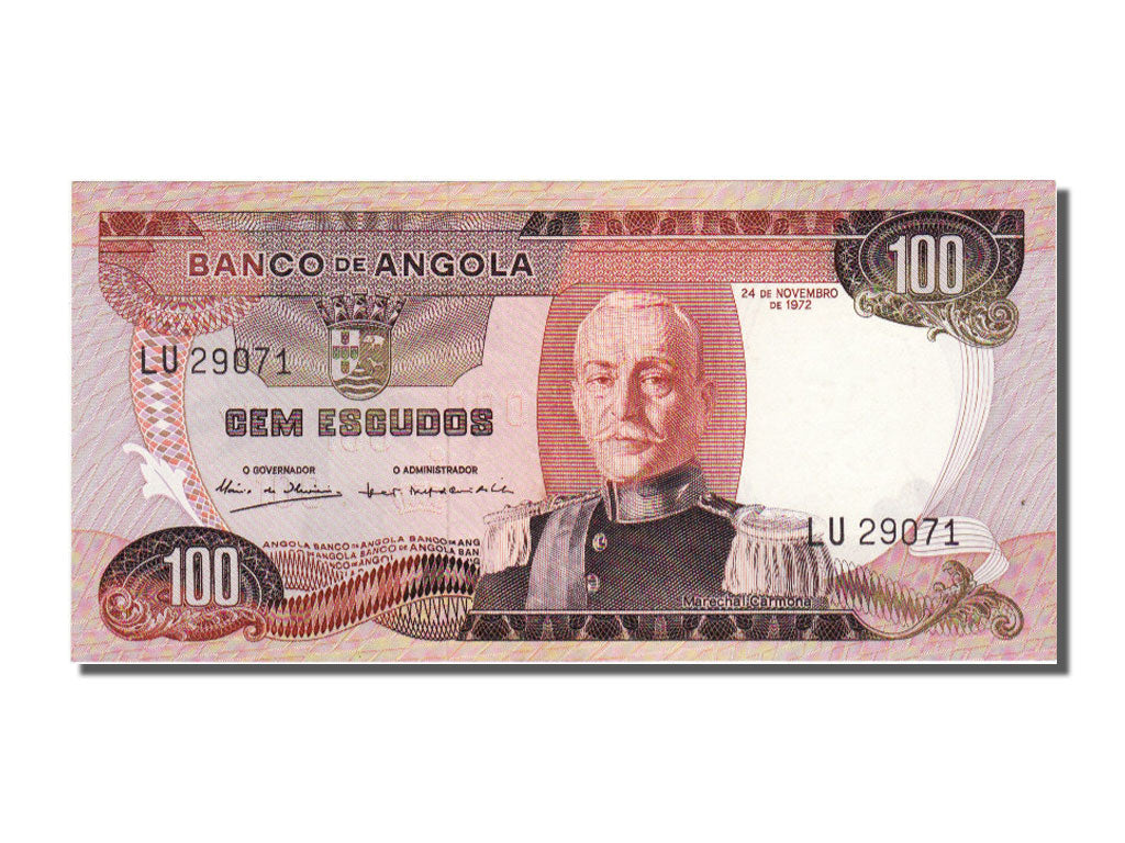 Banknote, Angola, 100 Escudos, 1972, 1972-11-24, UNC(65-70)