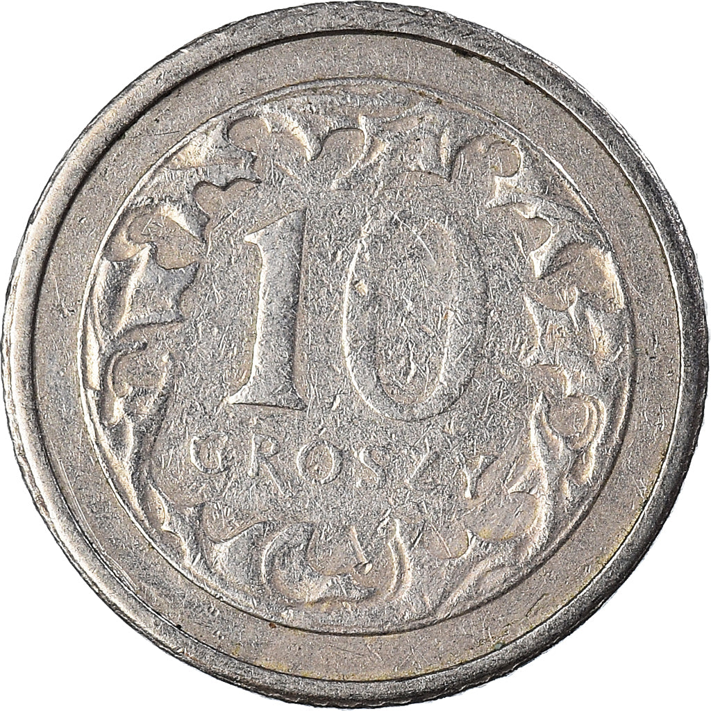 Münze, Polen, 10 Groszy, 1993