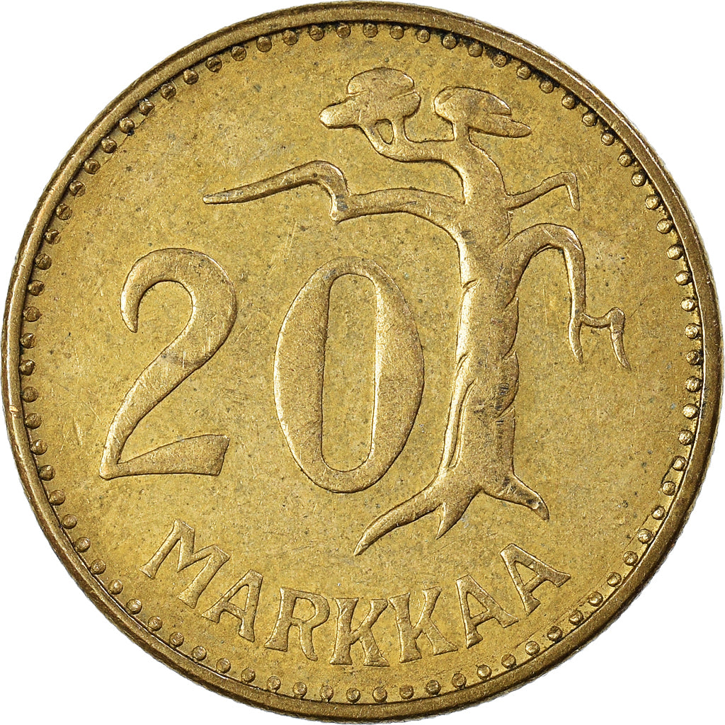 Munten, Finland, 20 Markkaa, 1954