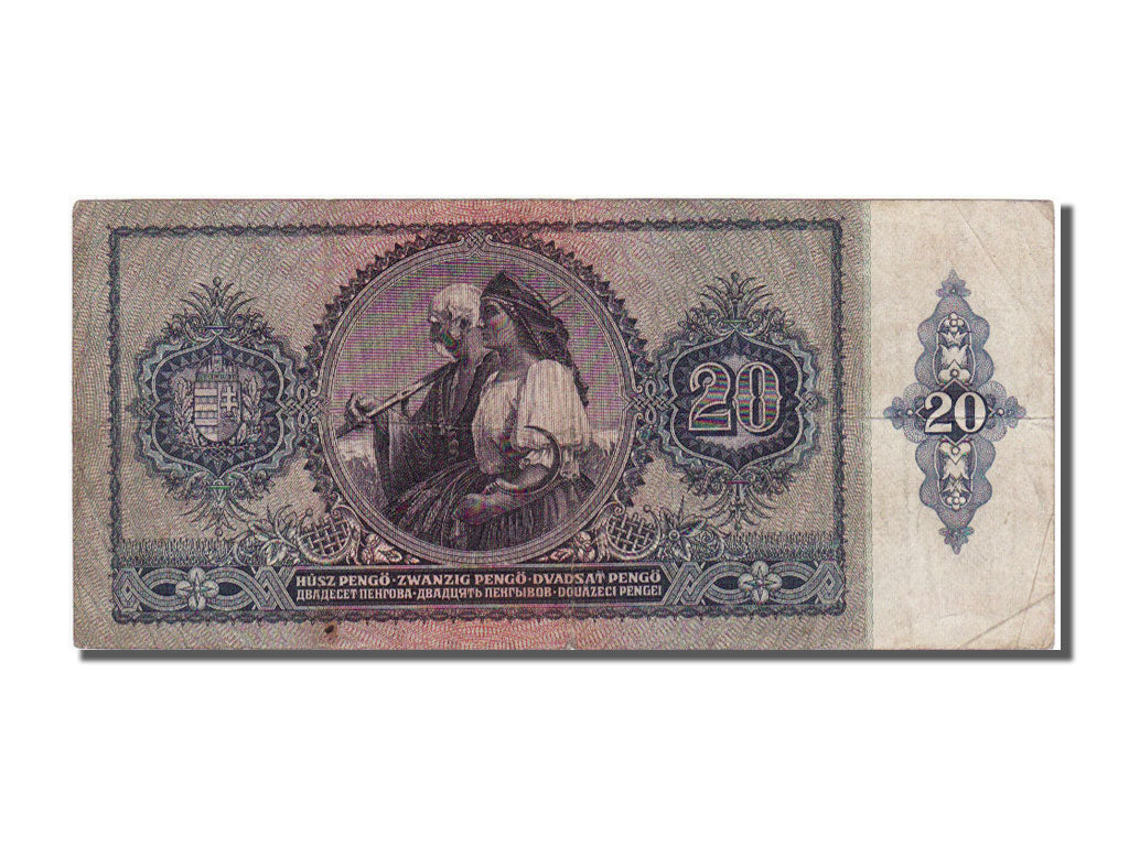 Hungary, 20 Pengö, 1941, KM #109, 1941-01-15, VF(20-25), C 372