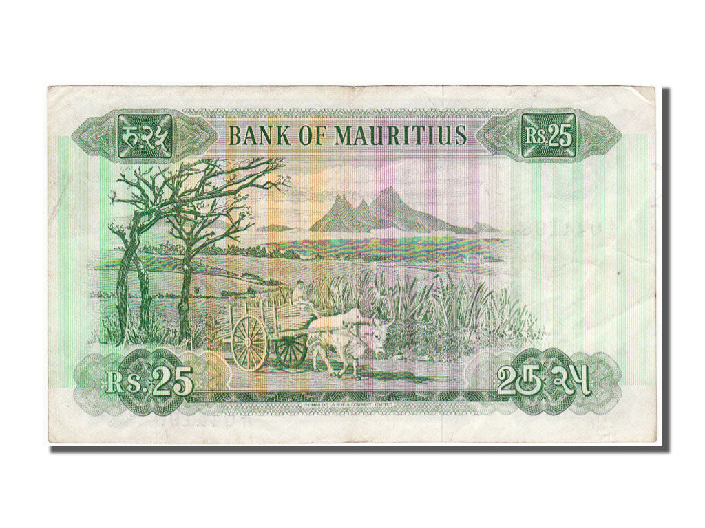 Mauritius, 25 Rupees, 1967, KM #32b, EF(40-45), 044198