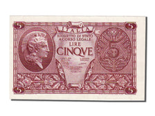 Italy, 5 Lire, 1944, KM #31c, 1944-11-23, UNC(64), O 687