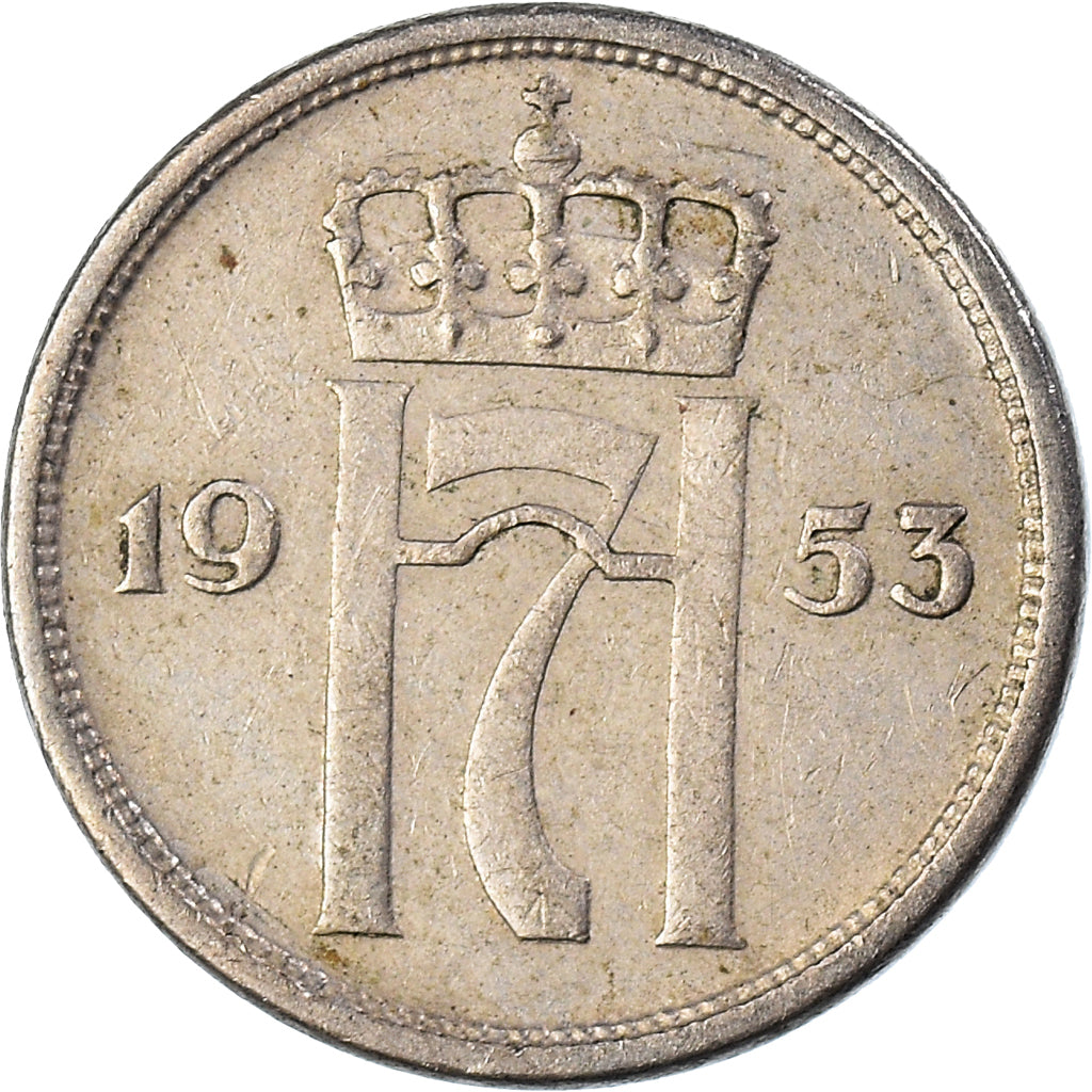 Moneta, Norwegia, 10 Öre, 1953
