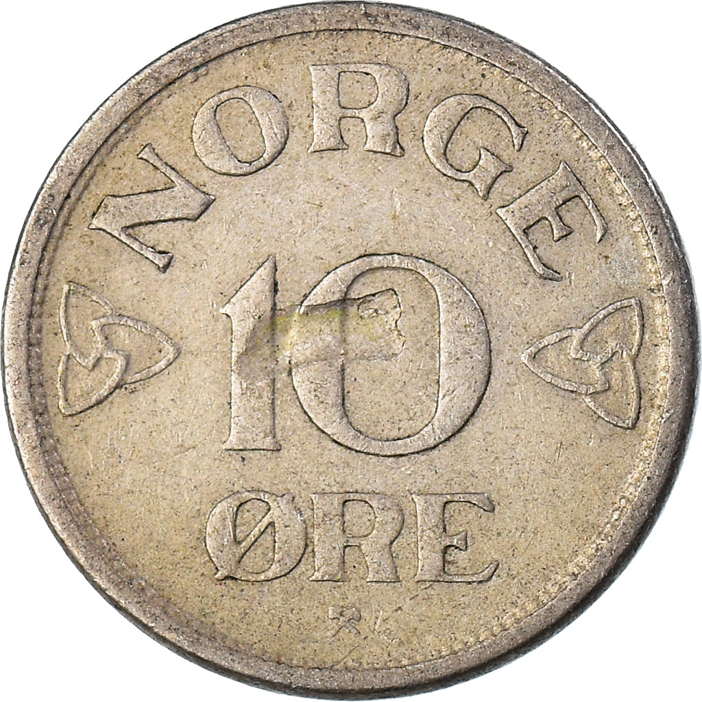 Moneta, Norwegia, 10 Öre, 1953